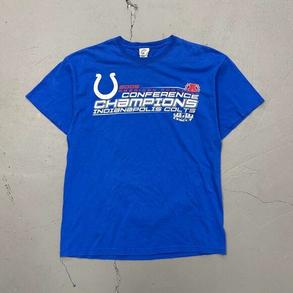 Vintage 2009 Indianapolis Colts‎ Blue Shirt Men’s Large - Picture 1 of 3